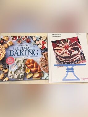 Taste of Home Ultimate Baking & Tupperware Decadent Desserts~Hardcover Cookbooks